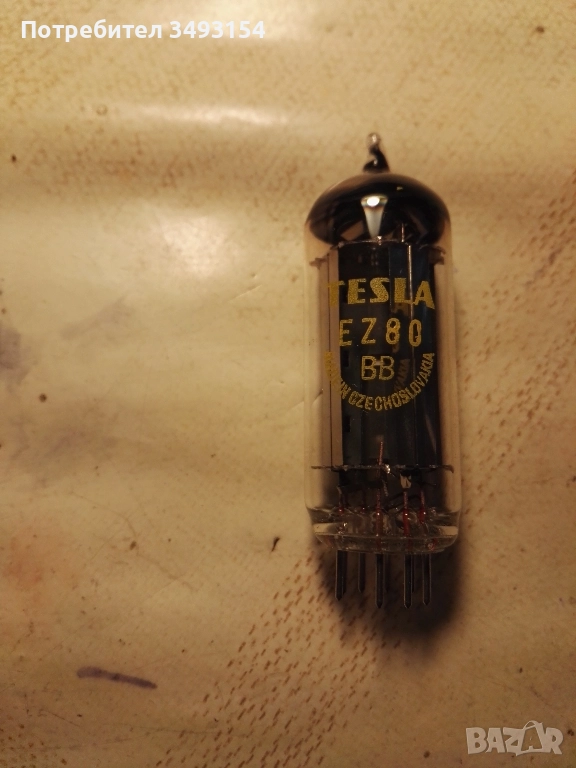 Радиолампа ЕZ80, снимка 1