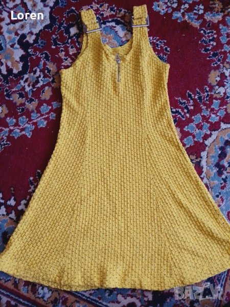 Подарявам детска рокличка в жълто , снимка 1