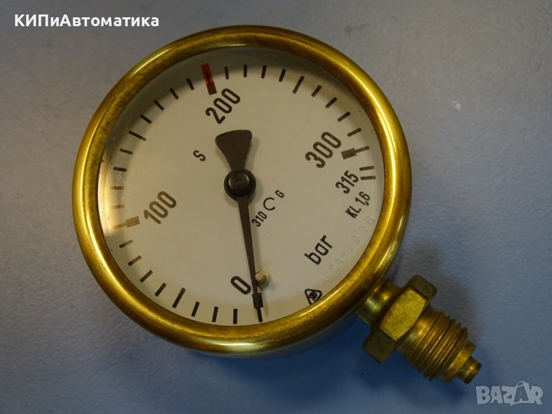 Манометър Drager/ Emerson Ф63 mm, 200 bar, снимка 1