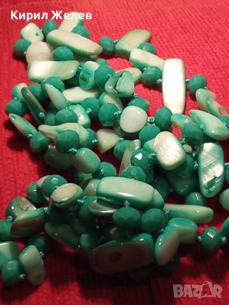 ЕКЗОТИЧНО СЕДЕФЕНО АРТ КОЛИЕ СКЪПОЦЕНЕН ГЕРДАН ОГЪРЛИЦА КРАЛСКИ СЕДЕФ 34736, снимка 1