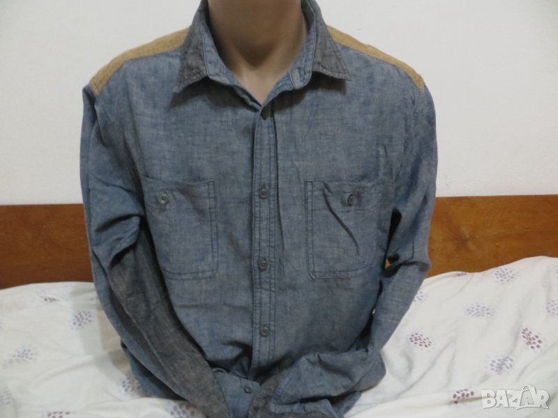 Мъжка риза с дълъг ръкав от лен Esprit, снимка 1
