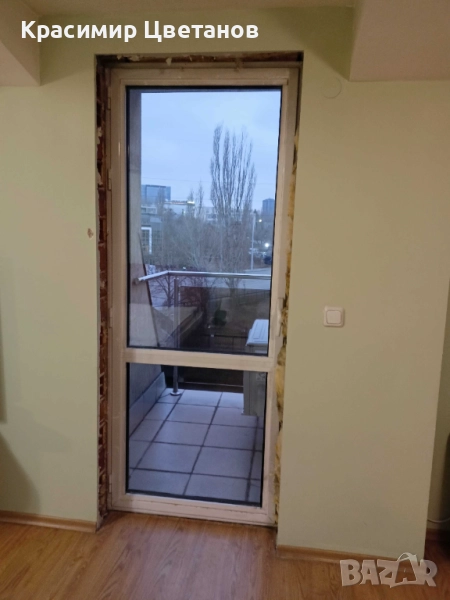 Балконска алуминиева врата 88х215см лява – 1 брой, снимка 1