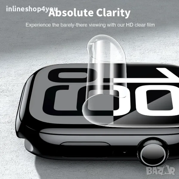 5D Hydrogel / Хидрогел Протектор (6бр) за Apple Watch Series 9 - 41mm и 45mm, снимка 1