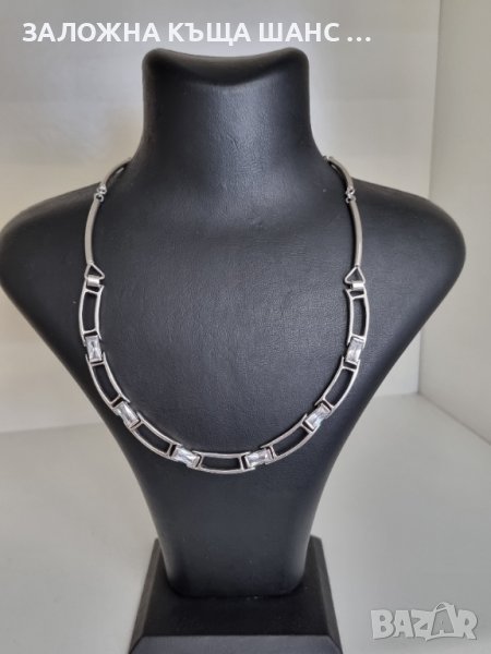 Дамско колие с кристали 925 проба , снимка 1