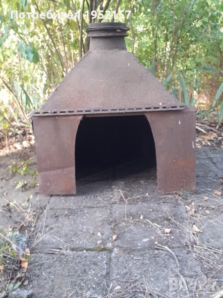 Метална камина, пещ, барбекю, снимка 1