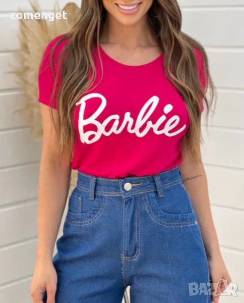 NEW! ДАМСКИ и ДЕТСКИ с хитов BARBIE / БАРБИ принт! Поръчай с твоя идея!, снимка 1