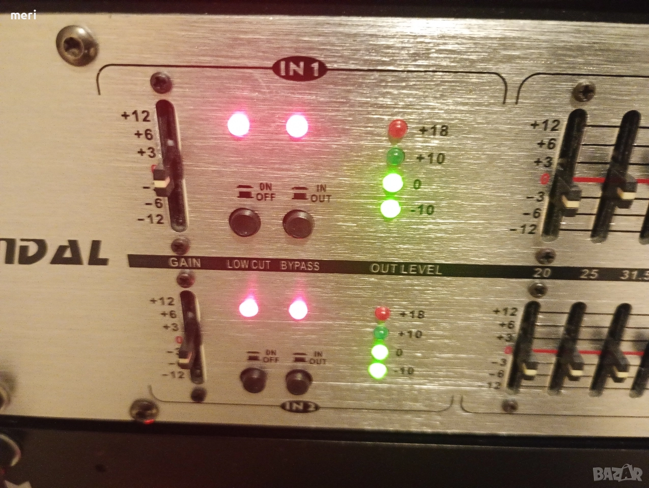 EQ 2x31 VANDAL еквалайзер, снимка 1