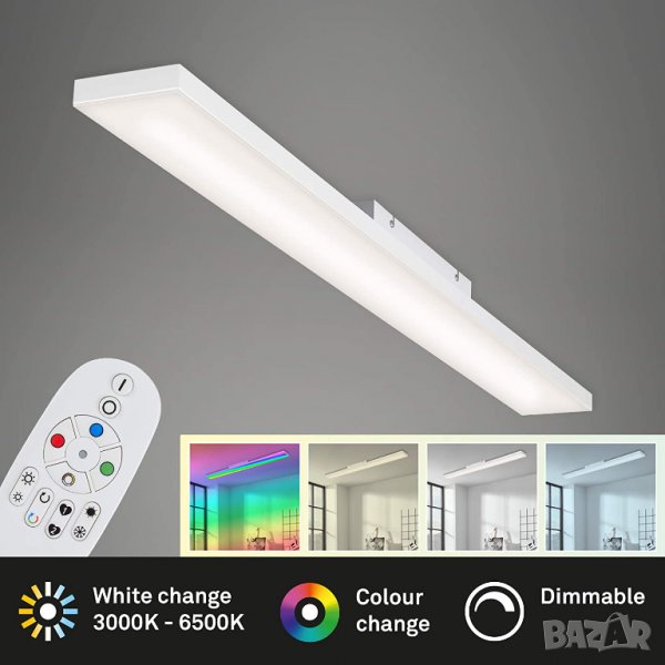 BRILONER Lighting - LED панел, LED плафон, димируем, без рамка, контрол на цветната температура, RGB, снимка 1