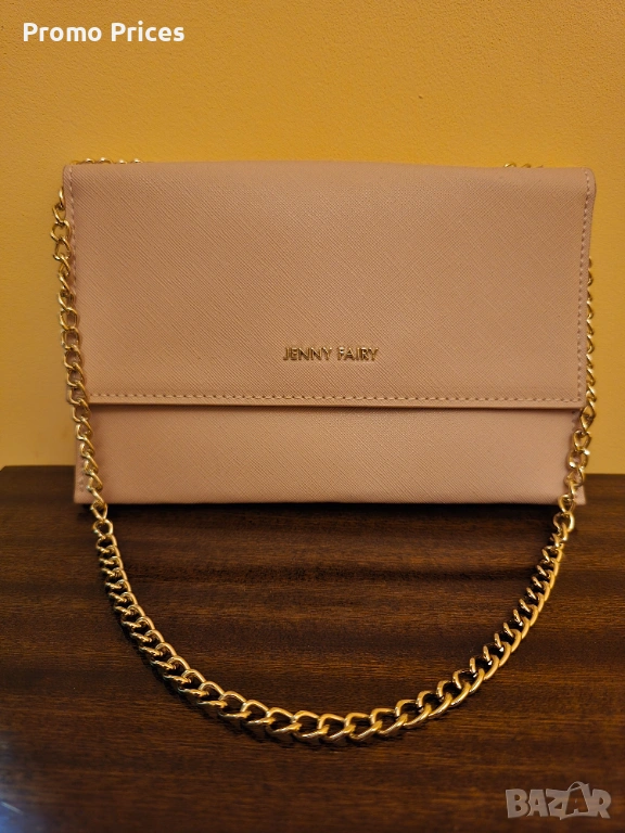 Promo дамска чанта Jenny Fairy тип портмоне с презрамка верига, снимка 1