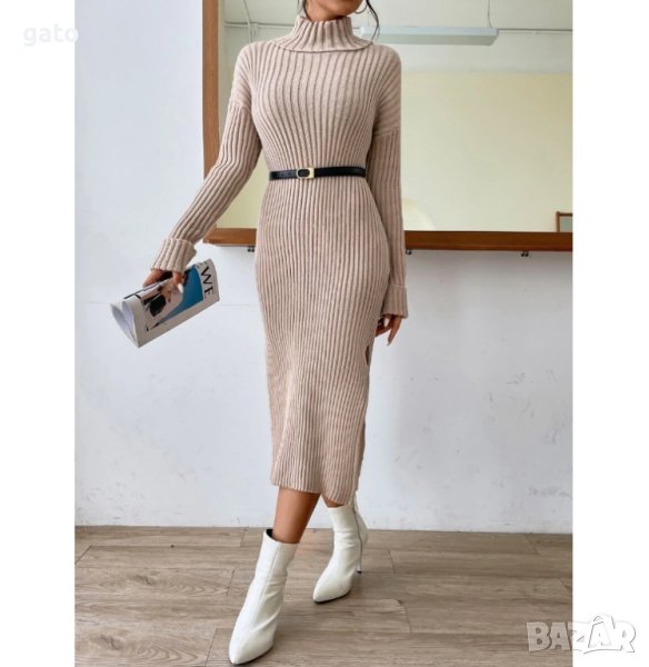 Дълга бежова туника, снимка 1