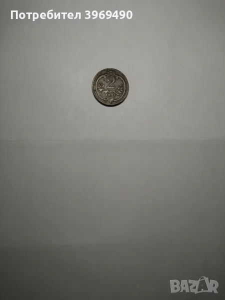 Монета 2 хелера 1897 г., снимка 1