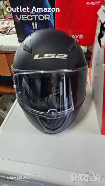 Мото каска LS2 RAPID II Solid Matt Black

, снимка 1