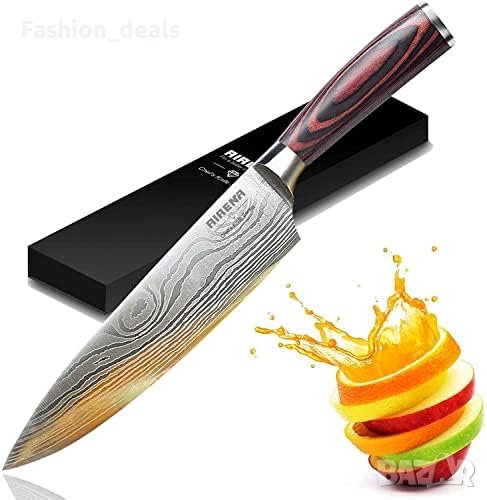 Нов Професионален остър кухненски нож 8 инча/Подарък Домакинство , снимка 1