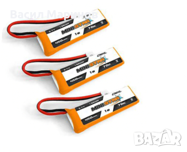 Продавам нови Li-Po батерии CNHL 1s 450mAh 70c, снимка 1