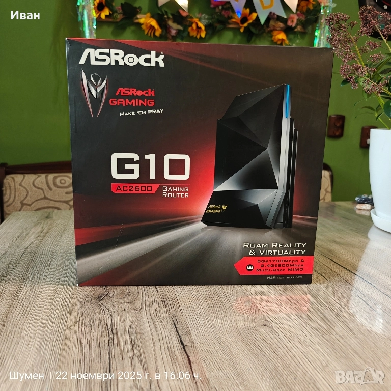 Рутер геймърски ASROCK G10, снимка 1