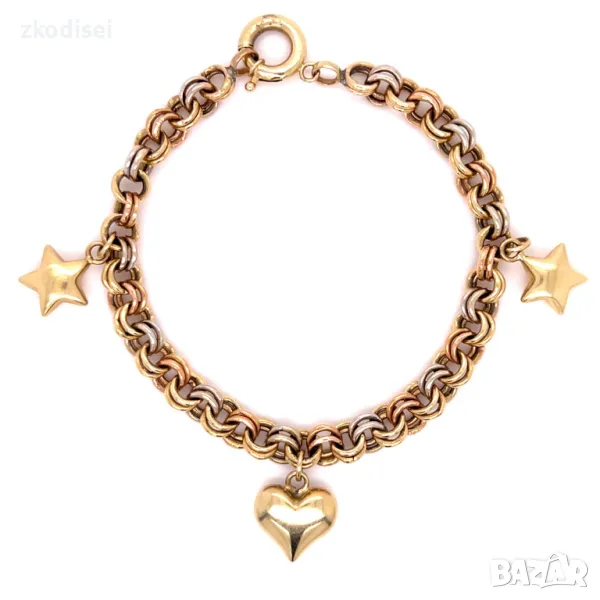 Златна дамска гривна 6,80гр. 18,5см. 14кр. проба:585 модел:30037-5, снимка 1