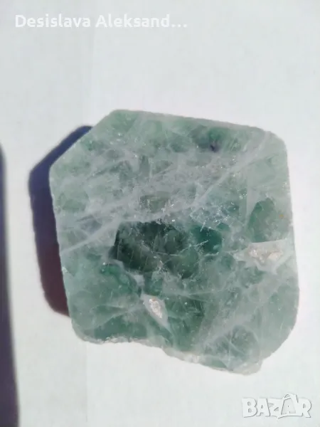 Едностранно полиран флуорит от Индия, много изгодно , снимка 1