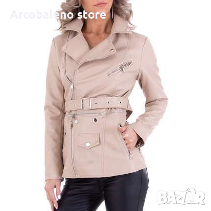 Дамско кожено мотоциклетно яке , снимка 1