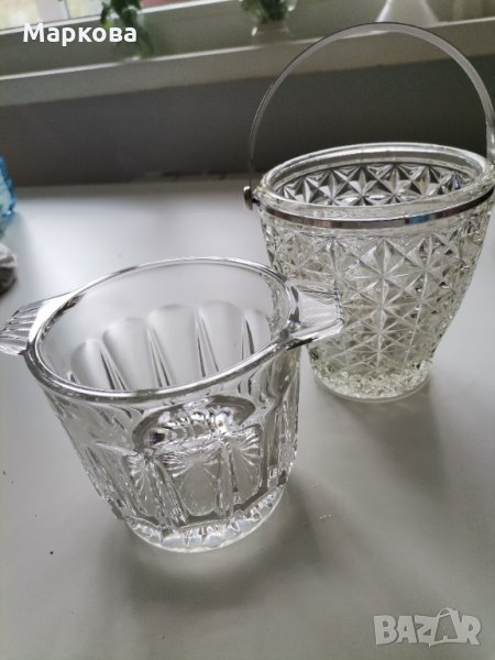Две стъклени ледарки , снимка 1