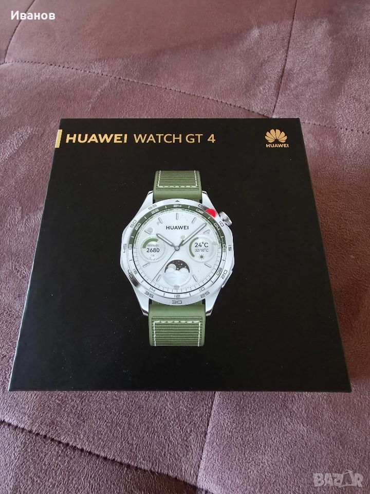 Като нов! Смарчасовник Huawei GT 4 Green 46 mm, снимка 1