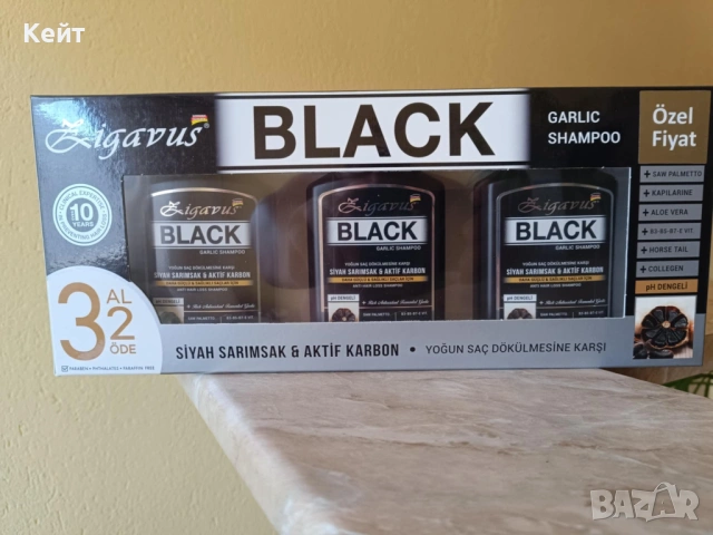 Шампоан Против Косопад С Черен Чесън И Активен Въглен