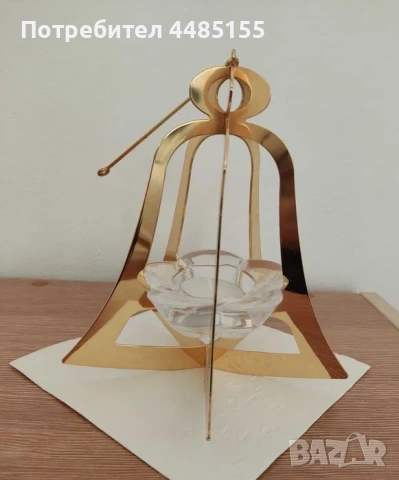 Коледен свещник Holmegaard 2008 г., снимка 3 - Други ценни предмети - 53062738