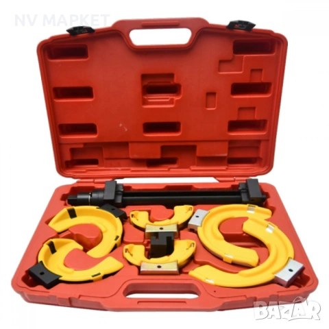 Комплект втулки за скоби за пружини - Преса за монтаж и демонтаж, снимка 2 - Куфари с инструменти - 53843376