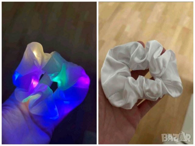 Светещо скрънчи за връзване на коса , снимка 6 - Аксесоари за коса - 41833494