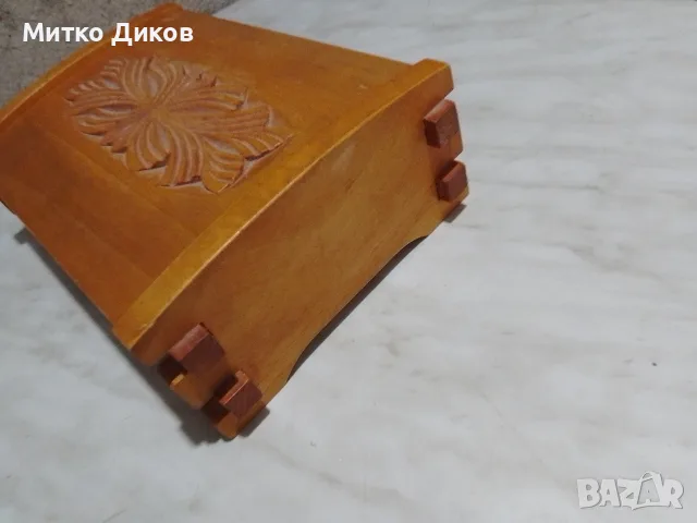Дървена кутия като нова от соца преброена 210х148х75мм, снимка 2 - Декорация за дома - 56226421
