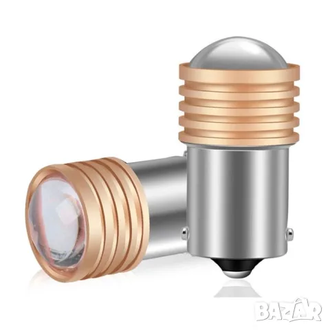 LED крушки BA15S 12V 2 броя за габарити