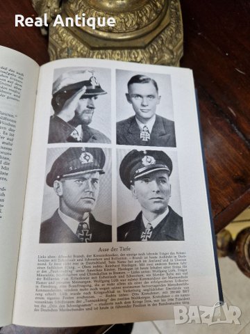 Антикварна немска книга- Ловецът гони - Немските подводници , снимка 7 - Антикварни и старинни предмети - 39406870
