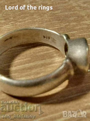 Дамски сребърен пръстен, снимка 4 - Пръстени - 44682293