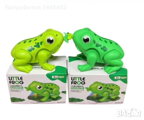 Подскачаща жаба,със светлини и звук