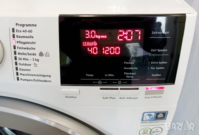 Пералня  AEG  6000 SERIES ProSense Technology  - 8 кг, снимка 4 - Перални - 53430651