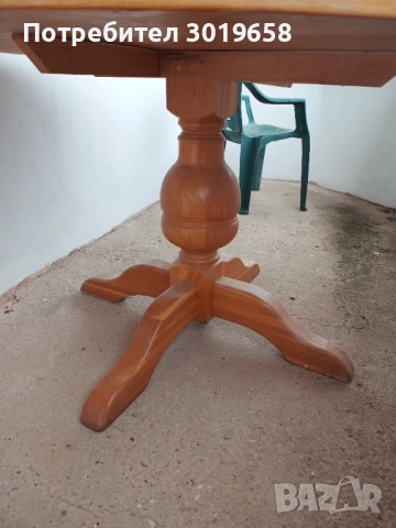 Трапезна маса дъбов масив, снимка 6 - Маси - 53416165