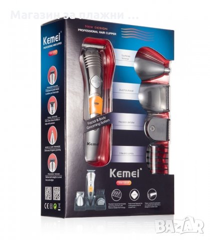 БЕЗЖИЧНА МАШИНКА ЗА ПОДСТРИГВАНЕ С 4 ФУНКЦИИ + ТУРБО РЕЖИМ - код 580, снимка 7 - Фризьорски принадлежности - 34235546