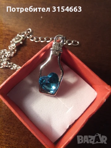 Колие с кристал , снимка 4 - Колиета, медальони, синджири - 50624793