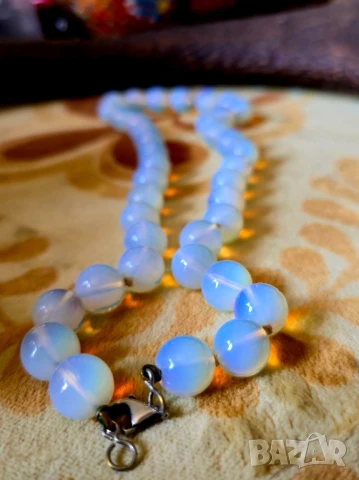 Дамско Колие от Лунен Камък, снимка 3 - Колиета, медальони, синджири - 51357442