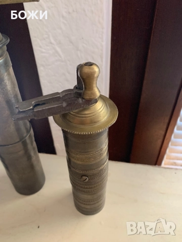 Старинни месингови кафемелачки – Османски период, снимка 5 - Антикварни и старинни предмети - 52026709