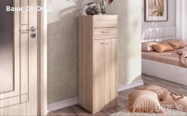 Скрин/тоалетка с шкаф, чекмедже и огледало, снимка 4 - Тоалетки - 42064596