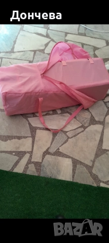 Само за Бургас - бебешко легло пластмасово, правоъгълно, тип кошара и матрак