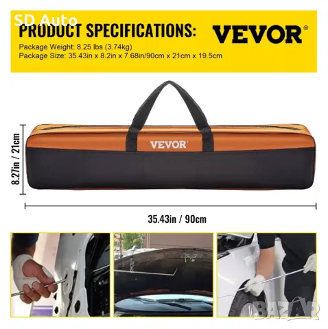 VEVOR PDR Комплект Лостове за ремонт на вдлъбнатини без кит и боя - 21 части, снимка 10 - Аксесоари и консумативи - 49553232