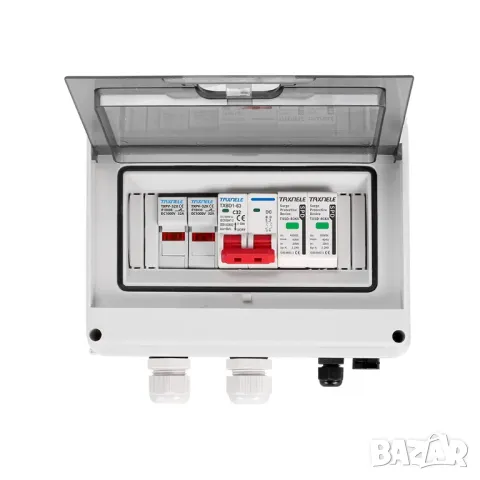 Фотоволтаична PV DC комбинирана кутия, защита от пренапрежение, мълния DC 600V IP65