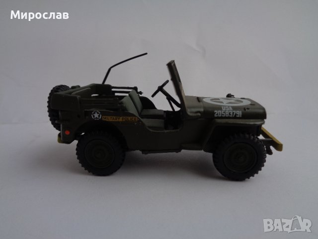  VICTORIA 1/43 JEEP WILLYS ИГРАЧКА КОЛИЧКА ВОЕНЕН МОДЕЛ ДЖИП, снимка 4 - Колекции - 44349866