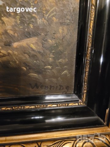 Стара картина западна Европа, снимка 4 - Картини - 41732404