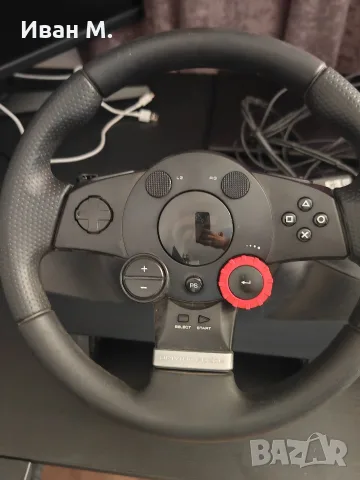 Волан с педали Logitech Driving force Gt 900 градуса , снимка 4 - Джойстици и геймпадове - 55840882