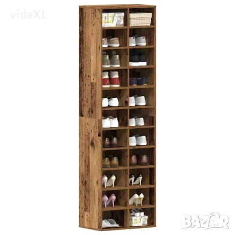 vidaXL Шкаф за обувки от старо дърво 54x34x183 cm Инженерна дървесина（SKU: 859384）, снимка 2 - Шкафове - 56109298