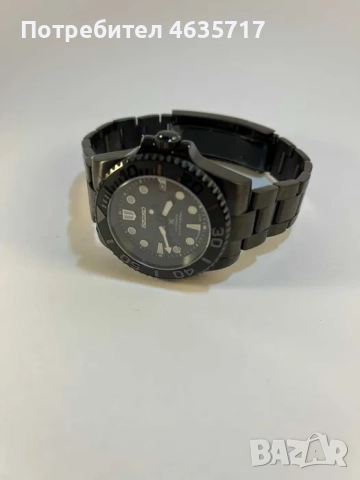 Часовник Seiko Yacht-Мaster Black (mod), снимка 3 - Мъжки - 52213843