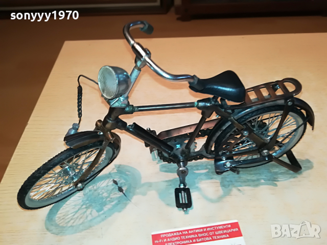 МЕТАЛНО МАСИВНО КОЛЕЛО ВНОС ШВЕЦИЯ 1604222012, снимка 5 - Антикварни и старинни предмети - 36478207