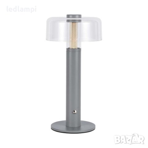 Настолна LED Лампа 1W Димиране Сива Презареждане Топло Бяла Светлина, снимка 1 - Настолни лампи - 41143031